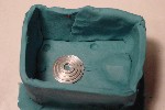 Finished Mold Box for Side One of the Imperial Disk Pewter Casting Mold - Side 1